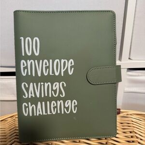 Green 100 Envelope Savings Challenge Binder